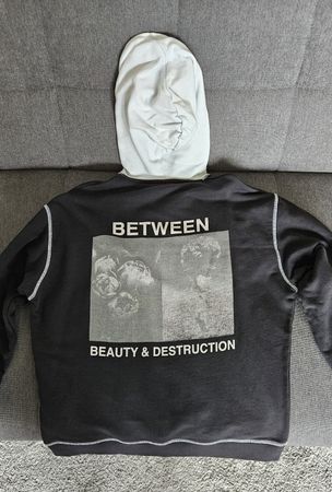 Kapuzenpullover schwarz grösse S