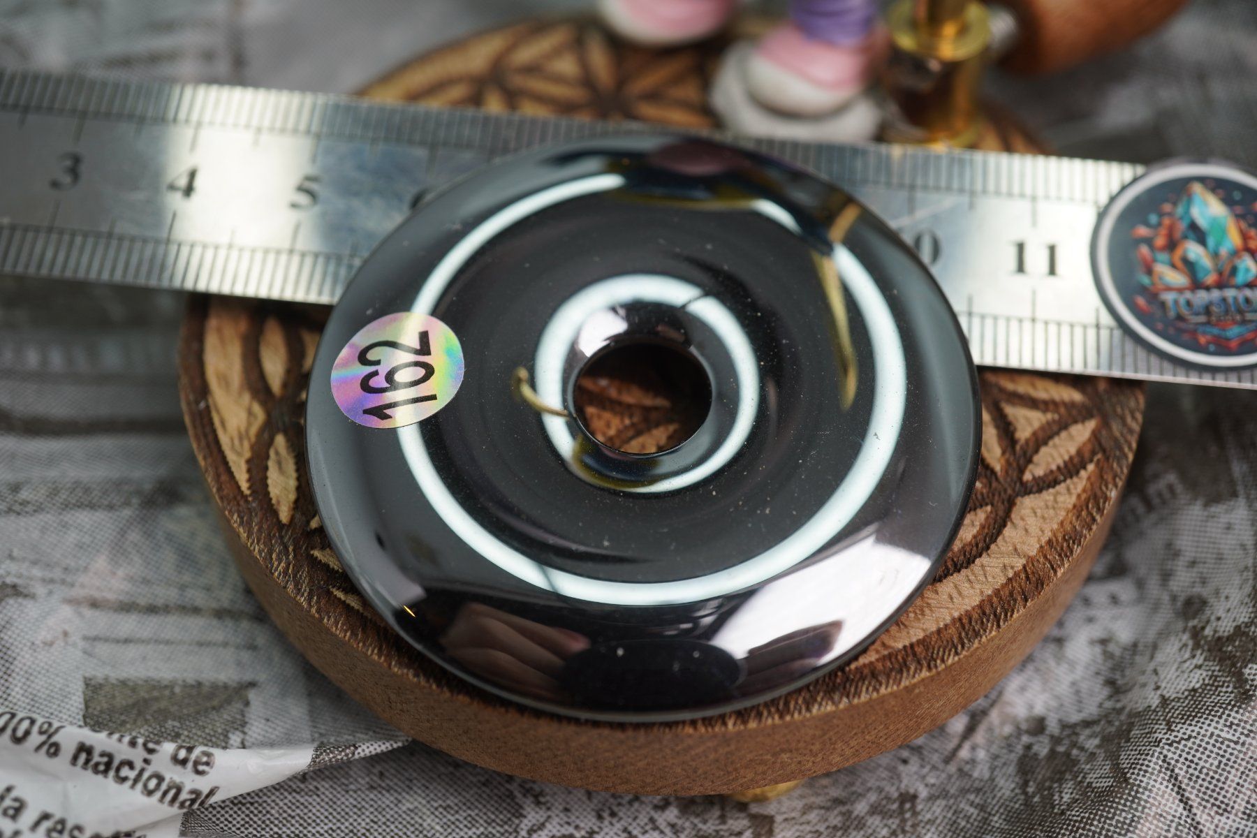 Minerali & Pietre curative: Hämatit   Pi  Scheibe  ca50mm    ab  1.-     Räumung – Nuovo e nell'imballaggio originale da Eschenbach SG venduto da topstone 3