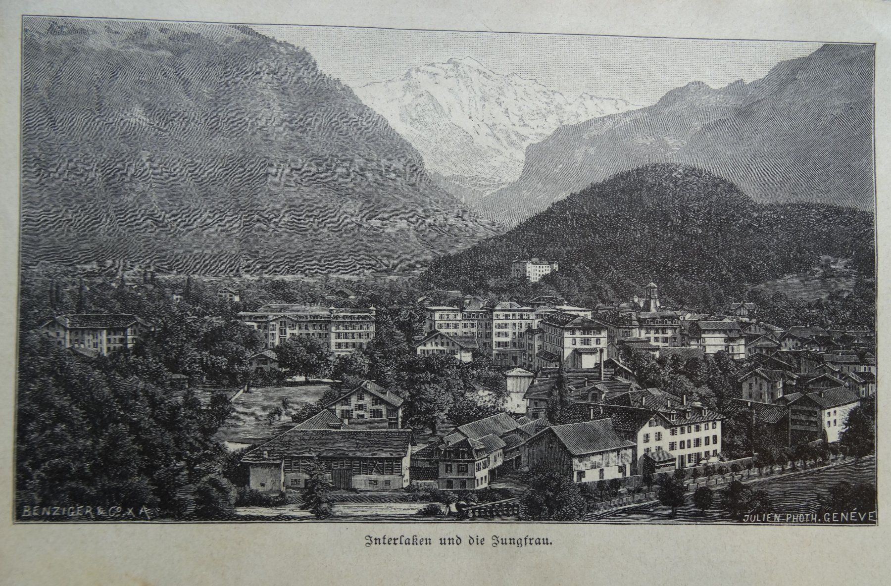 Cartoline postali: Bern Interlaken Xylographie von 1907 – Usato da Safnern venduto da Wstussi