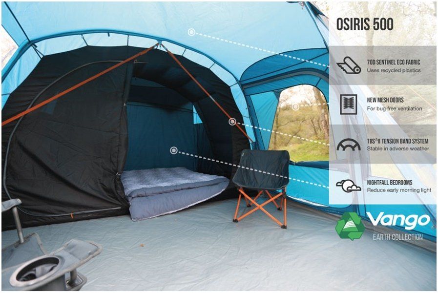 Vango Tende : 5 Personen Zelt Vango Osiris 500 – Nuovo (secondo la descrizione) da Oberägeri venduto da Runningiceman 3