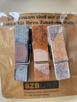 3 Bunte mini Wäscheklammern für Notizen Fotos  Rot Gelb Grün