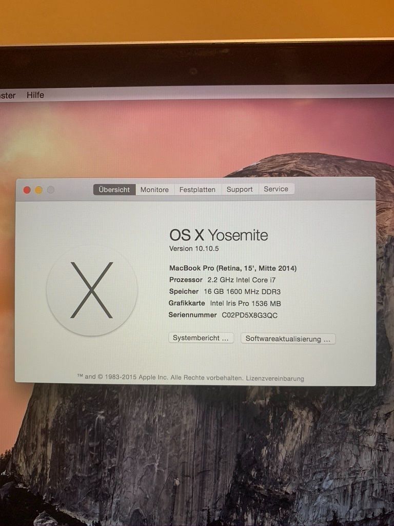 Apple Notebook: MacBook Pro Retina 15" ("Mid 2014") – Usato da Dottikon venduto da 2te-Chance 6