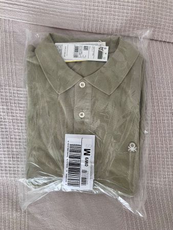 BENETTON Poloshirt - 100% Baumwolle - Regular Fit - NEU