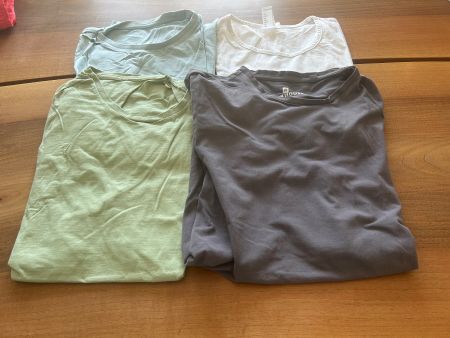 4 T-Shirts Basic-Style, casual Sommerlook, Grösse M