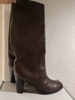 Sergio Rossi Leder-Stiefel G. 40.5 Edle Handwerkskunst Italy