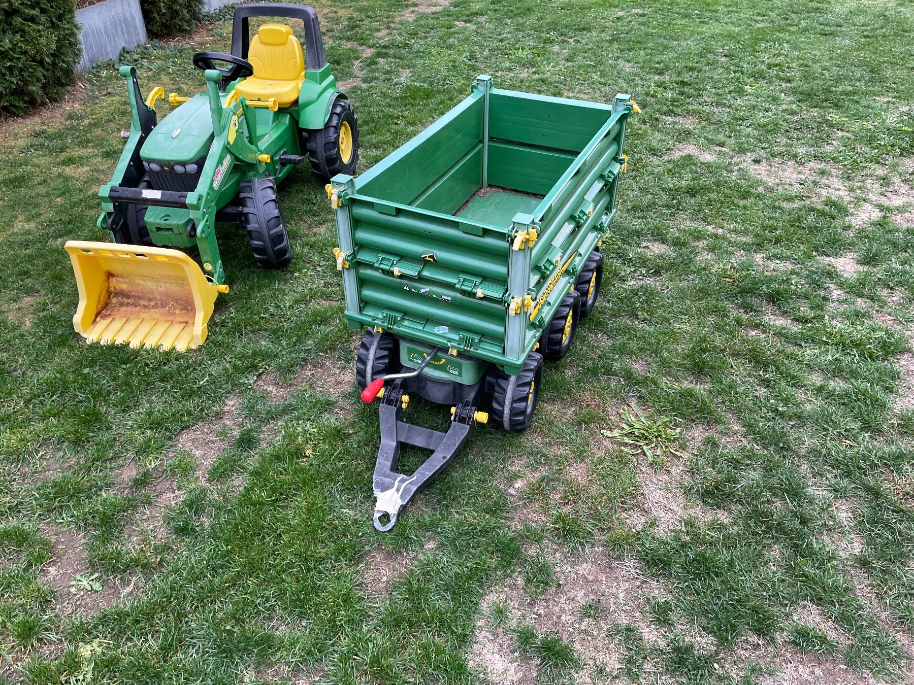 Rolly Toys Fahrzeuge für Kinder: Tret Traktor mit Anhänger – Gebraucht aus Saland von ricci018 2