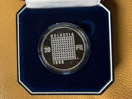 20 Fr. Gedenkmünze 1998 200 Jahre Helvetia