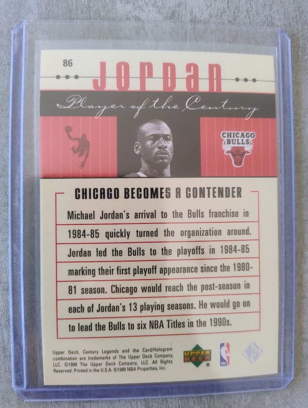 Nba Carte collezionabili: NBA 1998 UPPER DECK CENTURY LEGENDS 86 MICHAEL JORDAN  – Nuovo (secondo la descrizione) da Martigny venduto da jul_7s5x 1