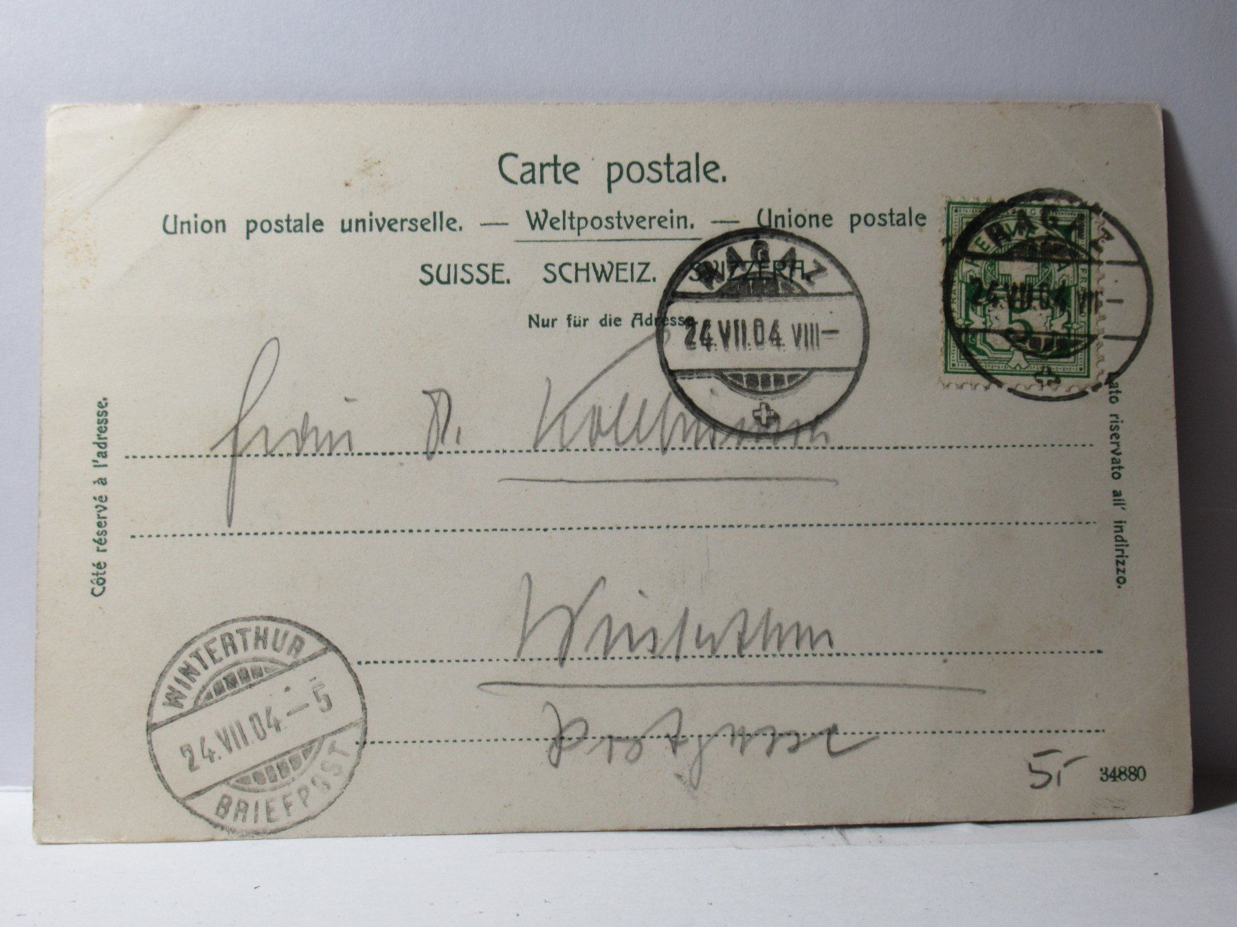 Cartoline postali: Ragaz gegen Falknis 1904 – Usato da Grenchen venduto da Bluemchen1900 1