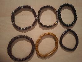 6 schöne Armbänder Neuwertig