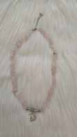 Collier Quartz rose lune