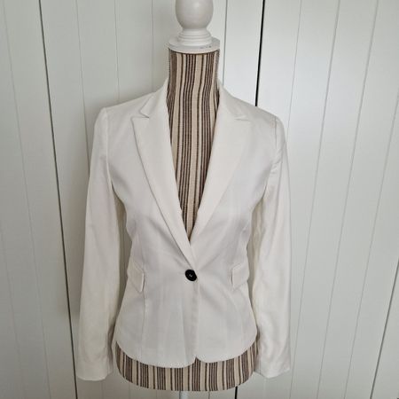 Damen Blazer von Mango in weiss Grösse 34 