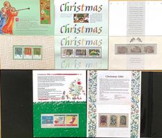 Australien 1988 - 93  / 5 Briefmarken Folder Weihnachten **