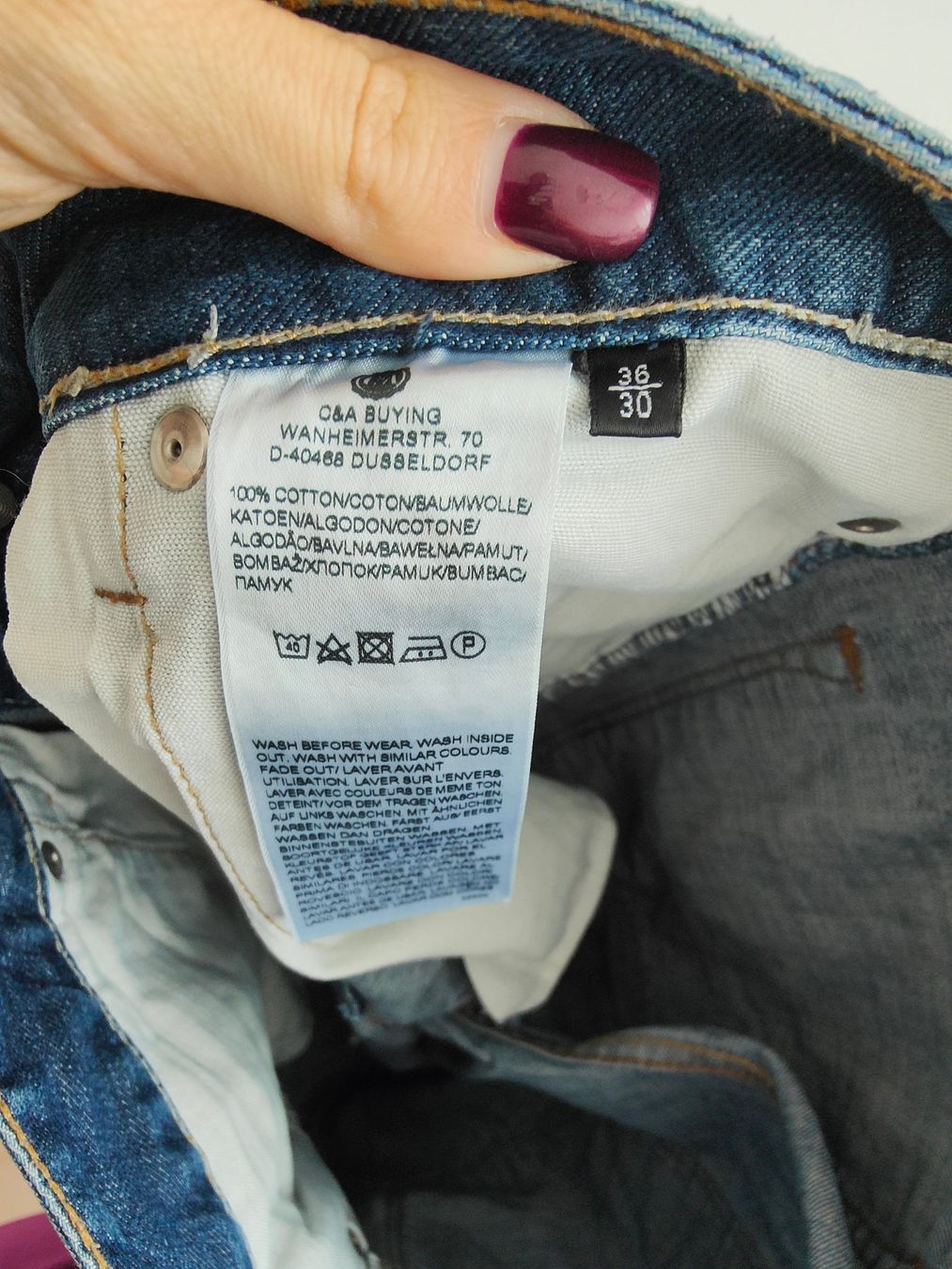 C&A Pantaloni: Angelo Litrico Herren Jeans - Grösse 36x30 – Usato da Rickenbach b. Wil venduto da Kth_v8 5