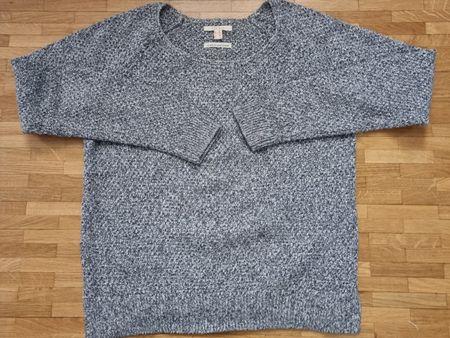Pullover ESPRIT col rond chiné gris femme