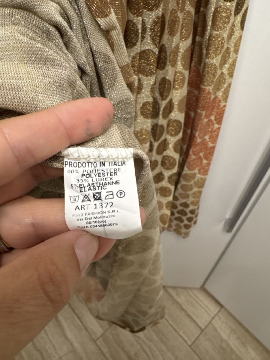 Kleider: Kleid gemustert beige/braun Onesize – Neu (gemäss Beschreibung) aus Eichberg von OanaB 1