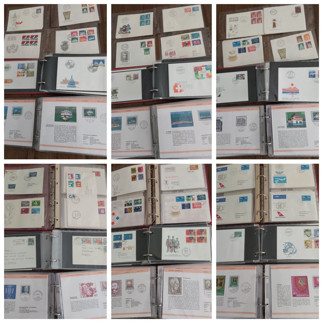 Tutti i francobolli: 6 Alben CH, FL, ü.500 FDCs, Briefe etc. – Usato da Münchwilen AG venduto da Nesar 1