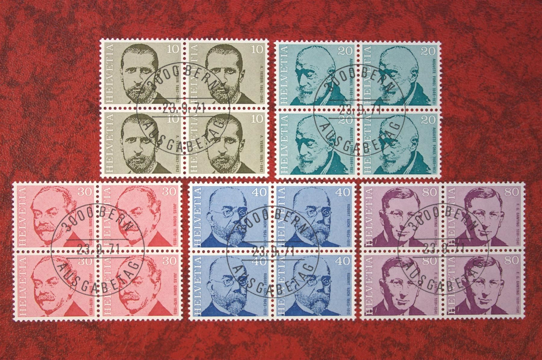 Alle Briefmarken: 1971: 498 - 502 Et. mit Gummi – Neu (gemäss Beschreibung) aus Deitingen von Lglobi