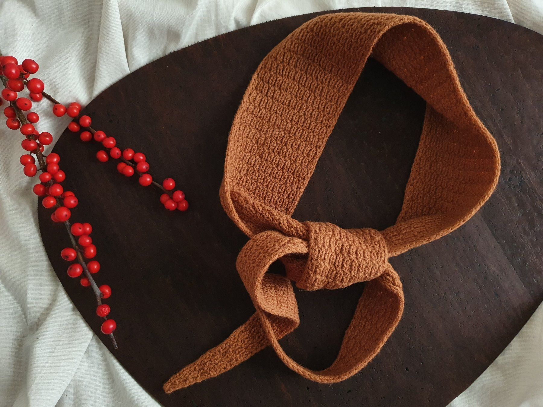 Foulard & Sciarpe: Mini scarf, Strickschal, Handgestrickt, Unikat, Geschenk – Nuovo e nell'imballaggio originale da Neunkirch venduto da Sandramay 1