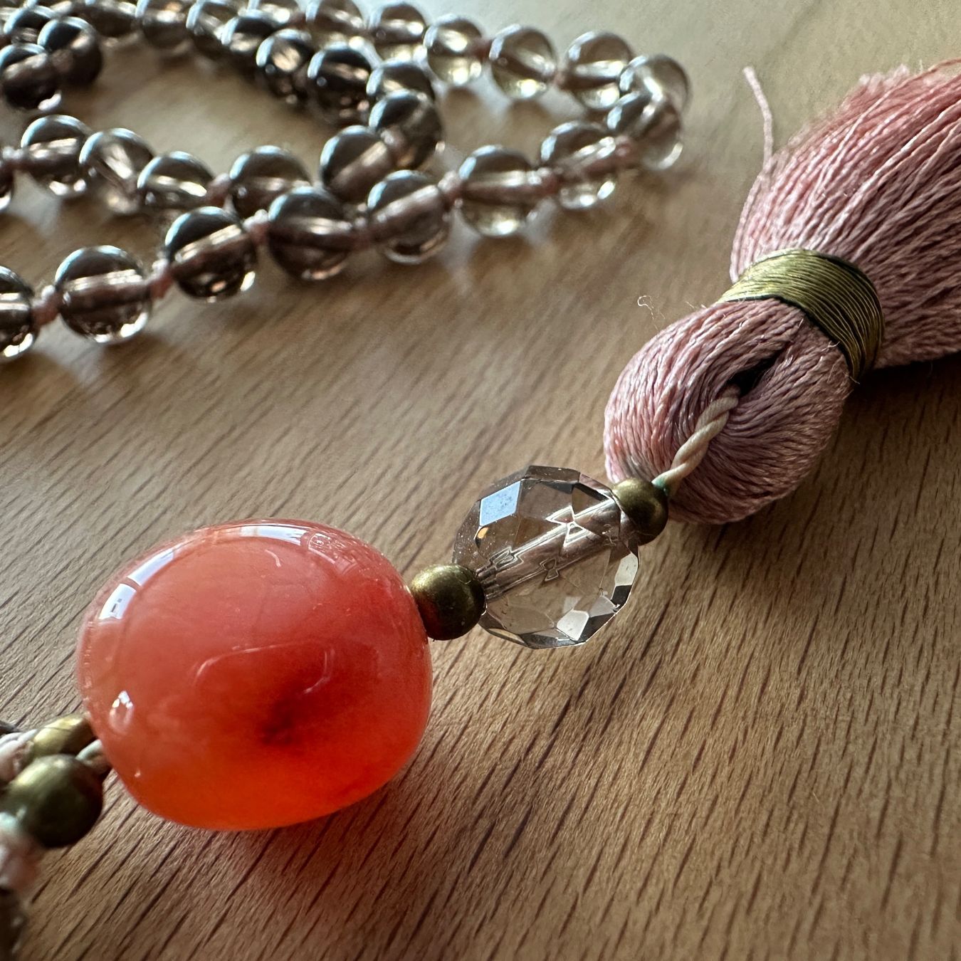 Catenine: Mala mit Rauchquarz-Perlen – Usato da Sax venduto da kaulquappe01 2