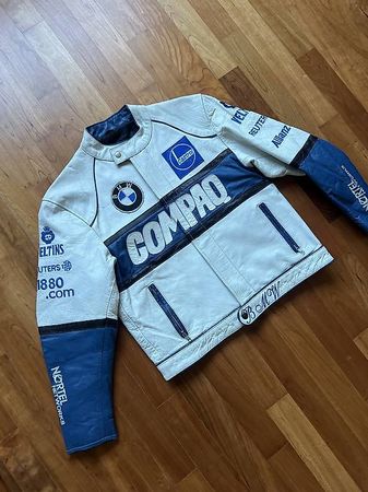 BMW compaq Lederjacke moto Giacca chaqueta Racing   