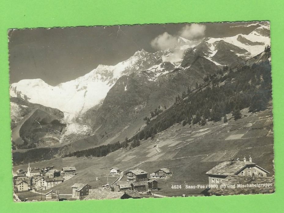 Cartoline postali: Saas-Fee und Mischabelgruppe – Usato da Zürich venduto da t24_de