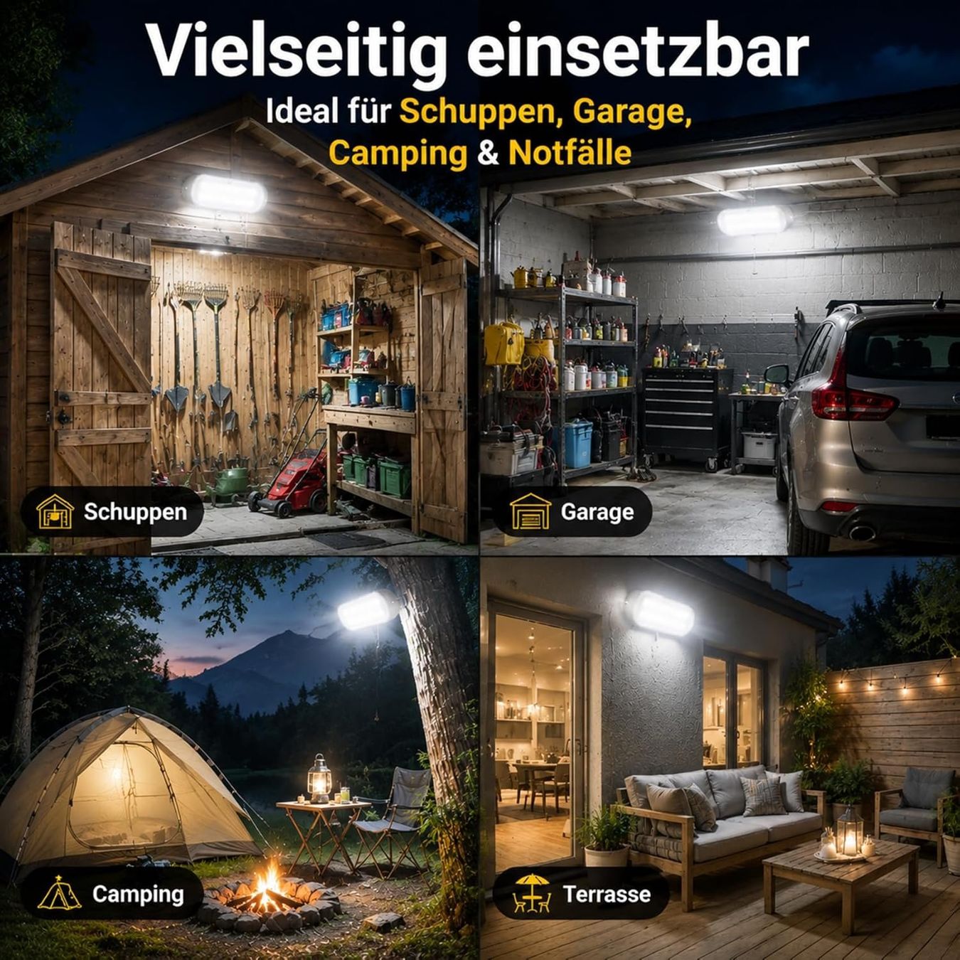 Lampade: Solar Hängelampe 20LED IP65 Wasserdicht Garten – Nuovo e nell'imballaggio originale da Schaffhausen venduto da AllesMussRaus60 6