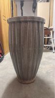 Blumentopf Keramik gro sser Rillen-Design gebraucht