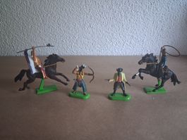 4 Britains LTD 1971 Cowboy & Indianer. Ab 1.-