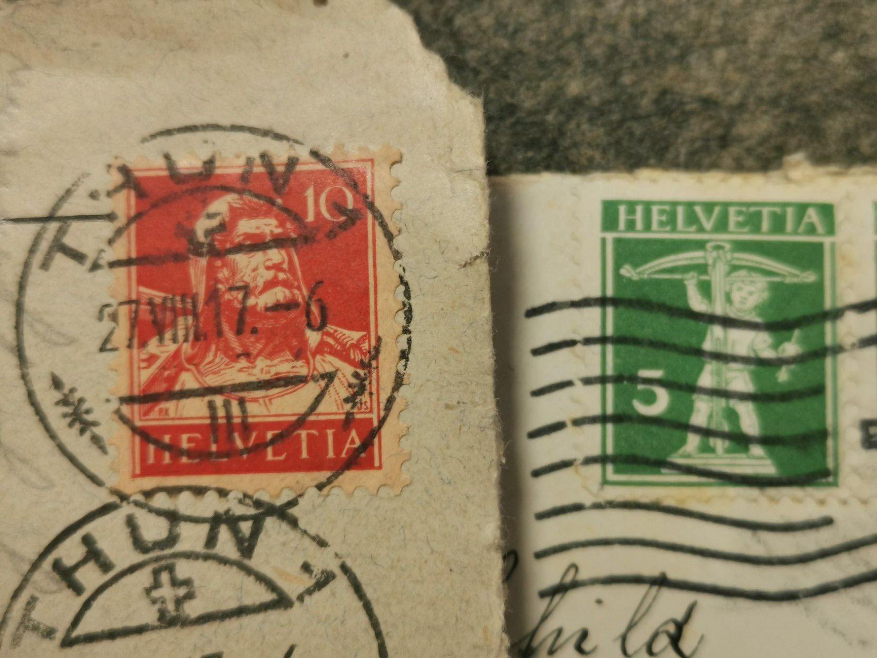Alle Briefmarken: Lot: 6 Briefe mit Marken 1913 - 1917 – Gebraucht aus Hohenrain von mr10 1