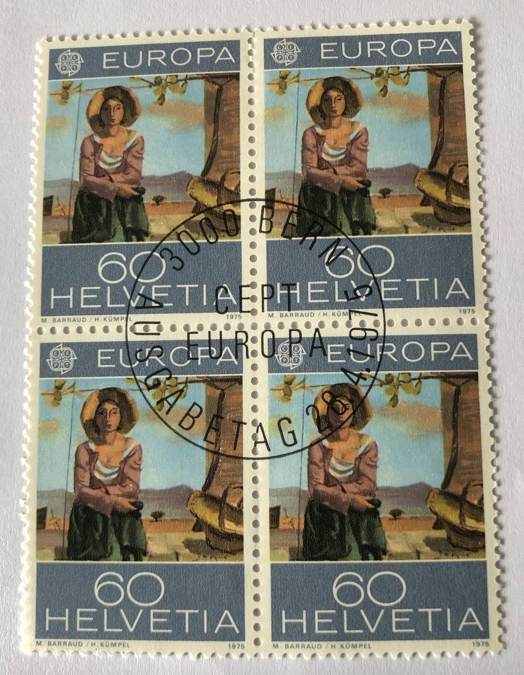 Tutti i francobolli: 4 er Block Nr.567 mit Vollstempel Bern – Usato da Aarau venduto da Billa007