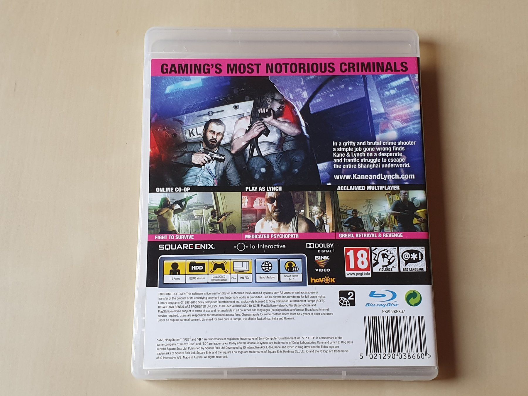 Sony Giochi: Kane & Lynch 2 Dog Days – Usato da Stansstad venduto da collectorsshop 1