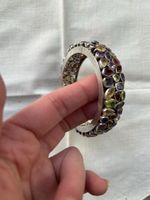 Wunderschöner Armreif Silber mit Edelsteinen