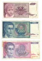 Banknoten Jugoslawien