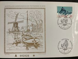 Schweiz 1966 Sonderstempel+num.Karte Niederl.Postmarken Bern