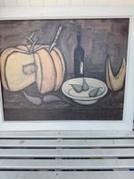 Bild Bernard Buffet Stillleben mit Kürbis datiert 1955