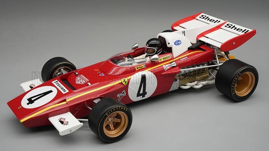 Miniature 1/18 Tecnomodel Ferrari 312B2 #2 - Zandvoort 1971 - Ickx + Vitrine