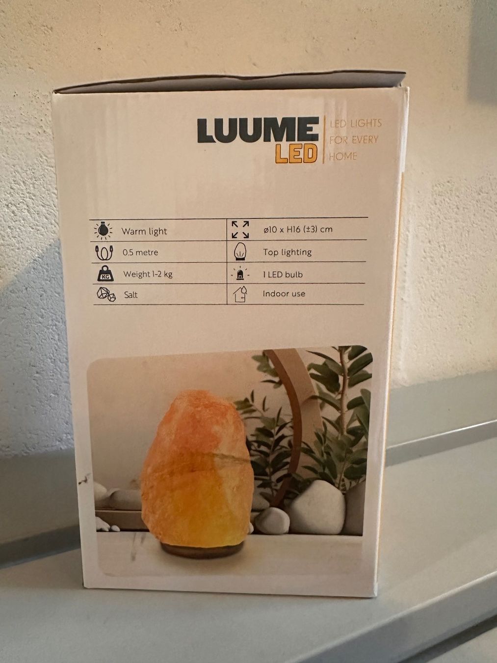 Lampade: Salzsteinlampe ca. 16 cm hoch – Nuovo e nell'imballaggio originale da Zürich venduto da Princess_Noon 1
