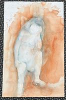 Aquarell weiblicher Akt, signiert J. Fesser 1994  (ID b4134)