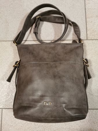 Schöne Zwei Handtasche, grau, neuwertig!