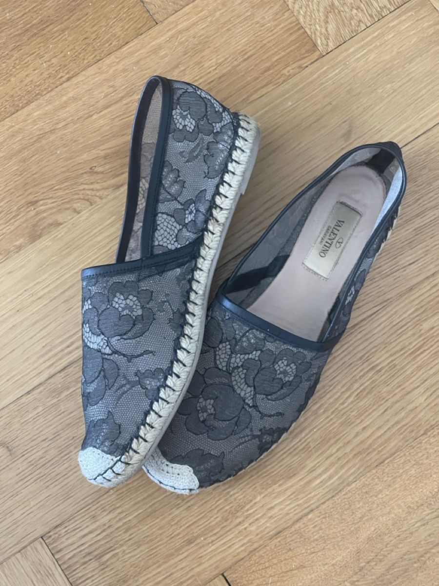 Valentino Scarpe da donna: Valentino espadrilles dentelle cuir taille 39  – Usato da La Tour-de-Peilz venduto da Simone_ 1