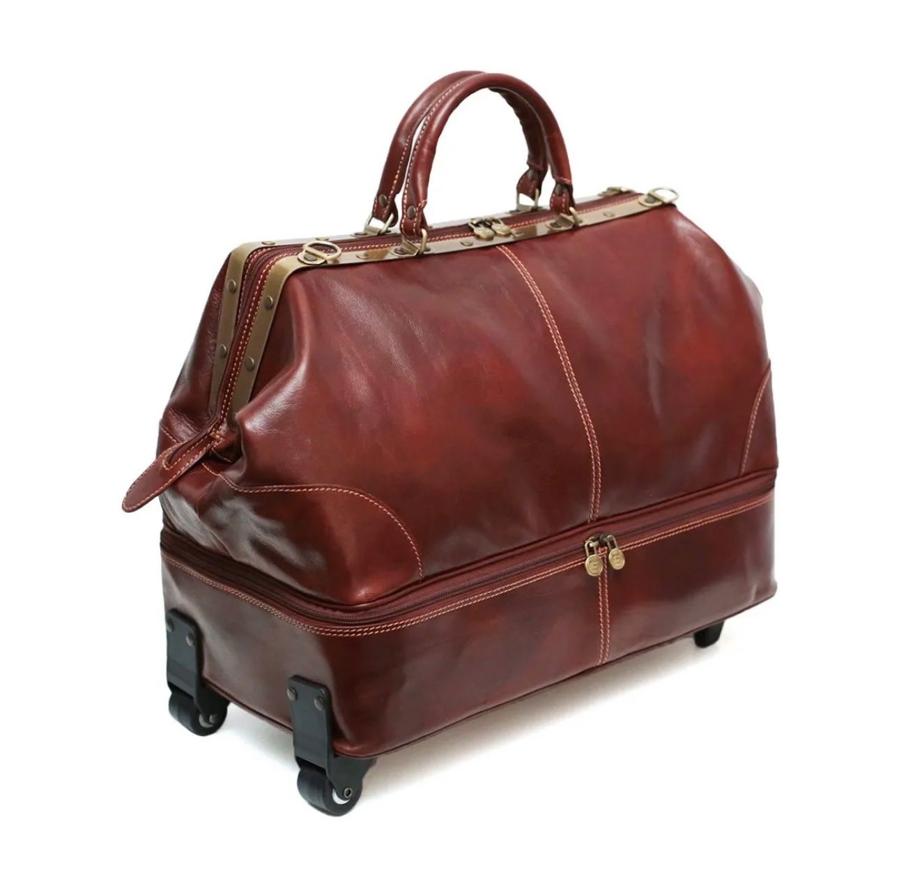 Valigie & Borse: Leder Trolley Tasche Diligenza - Farbe: Braun – Nuovo e nell'imballaggio originale da Wittenbach venduto da WWW.DRILUBAGS.CH 2