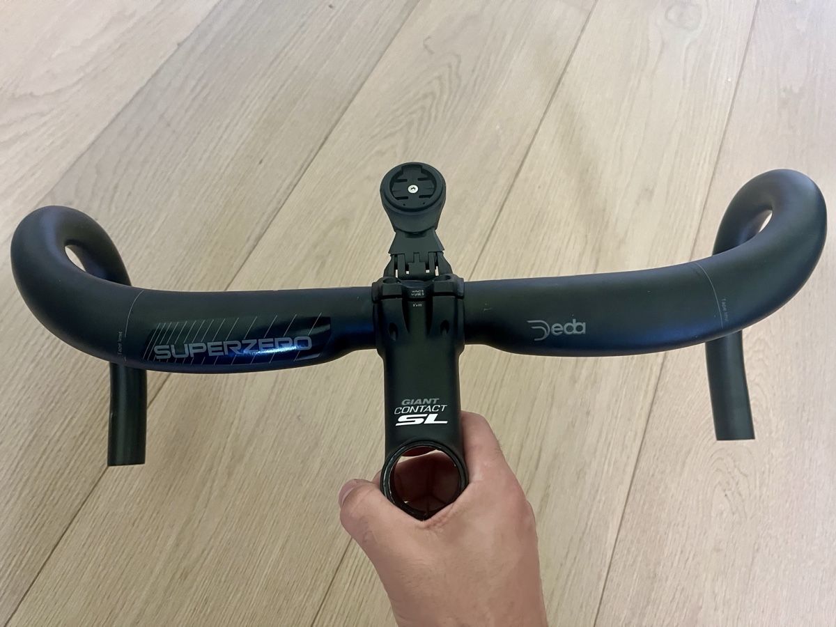 Giant Pezzi di ricambio: Deda Superzero Handlebar & Giant Contact SL Stem – Usato da Hirzel venduto da giorgioghezzi