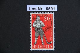 CH 1955 sauberer Vollstempel                        Los 6591