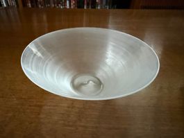 Schale mattiert Glas rund 16cm Durchmesser guter Zustand