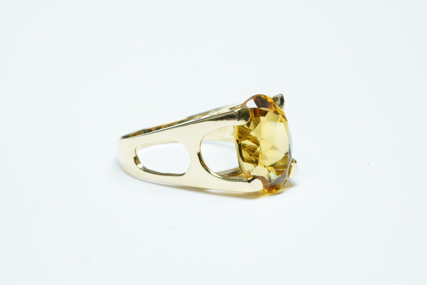 Anelli: Fingerring 18k Gelbgold mit Citrin – Usato da Bülach venduto da Re-Jewelled 1