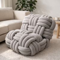 Pouf / Fauteuil XXL Tressé Design – Inspiré Knitty – Assise
