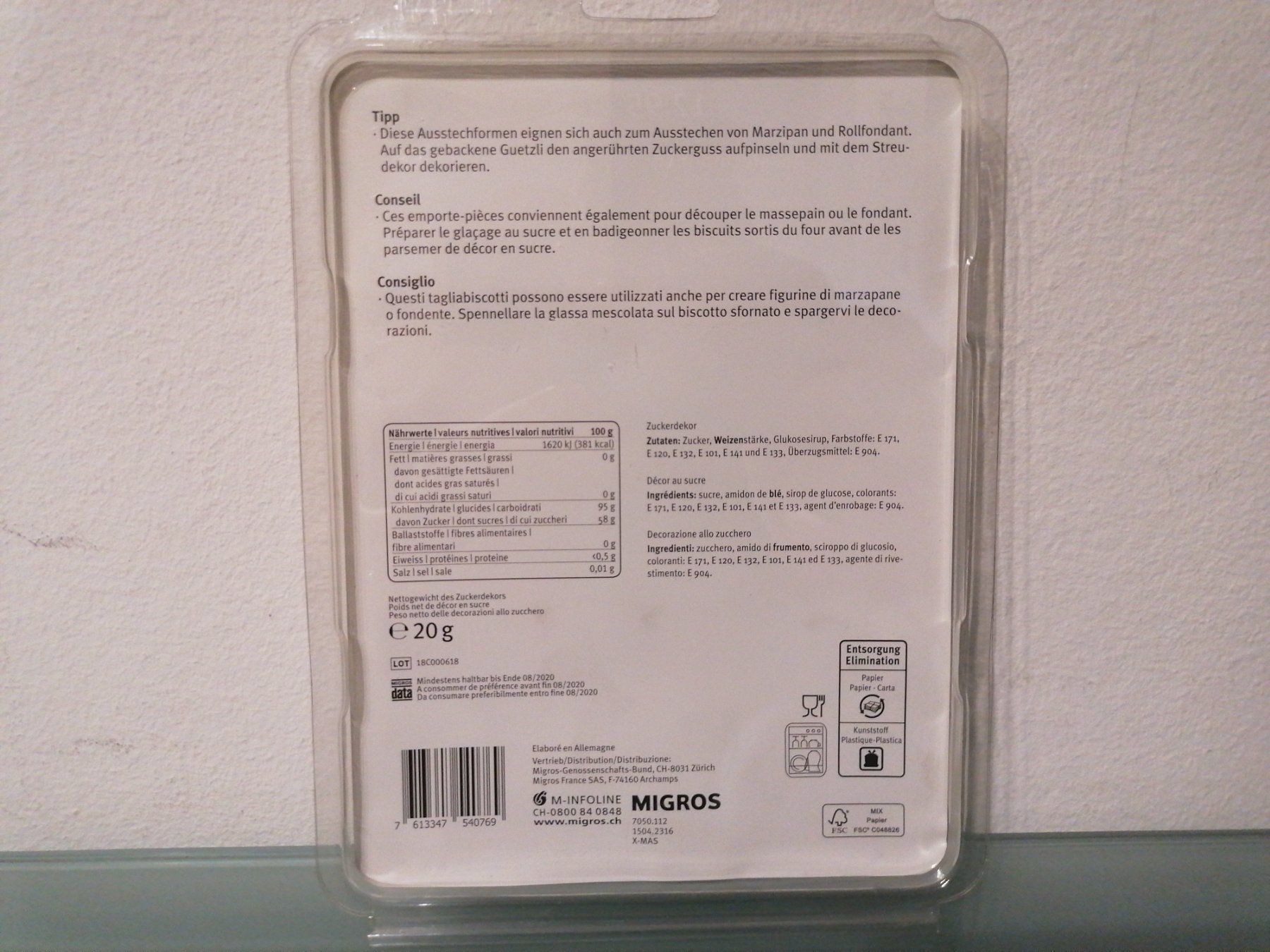 Migros Teglie da forno: Ausstechformen – Nuovo e nell'imballaggio originale da Bäch SZ venduto da Swissy46 2