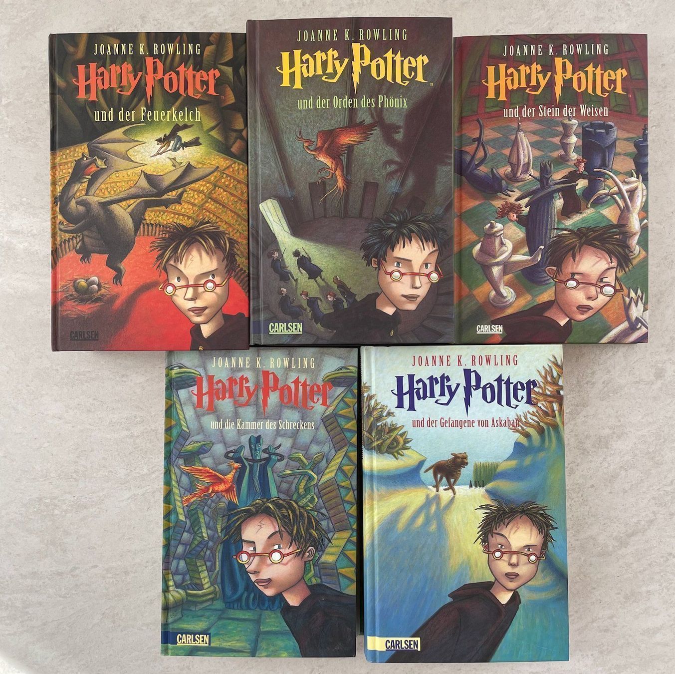 Bücher: 5 Harrypotter Bücher, Hardcover – Gebraucht aus Dagmersellen von Arcticsnow2017