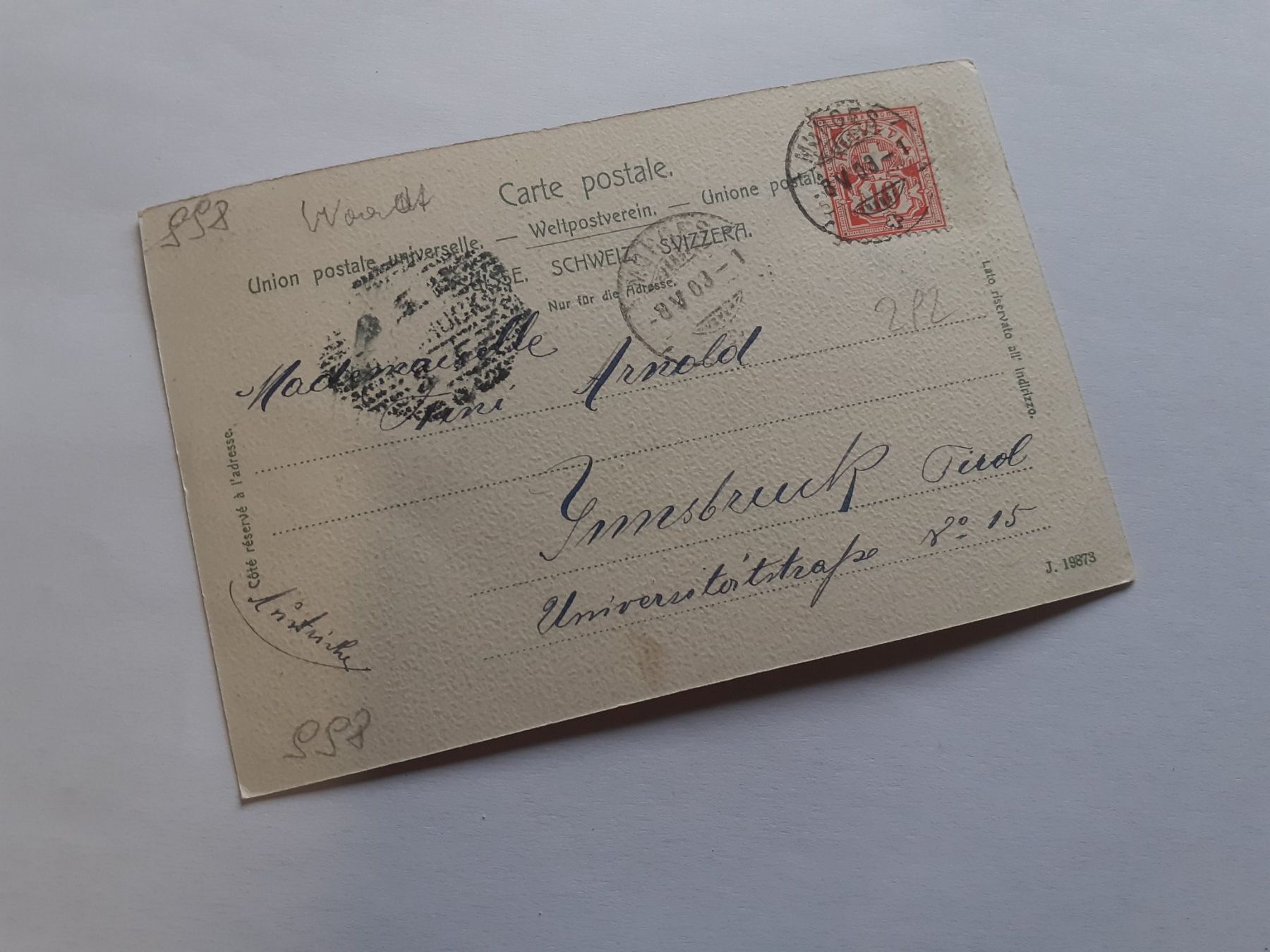 Cartes postales: MORGES - ARSENAL - 1903 – D'occasion à Winterthur par Ornyx7 1